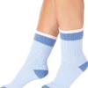 Slenderella Socks | Classic Rib Bed Socks - Blue