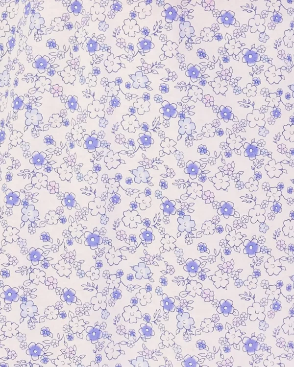 Slenderella Pyjamas | Ditsy Floral Long Sleeve Jersey Pyjamas - Blue