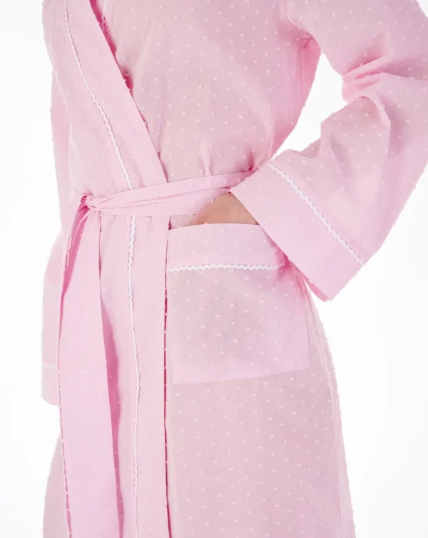 Slenderella Dressing Gowns | Dobby Dot 45