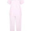 Slenderella Pyjamas | Embroidered Yoke Pyjamas - Pink