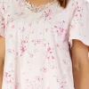 Slenderella Pyjamas | Large Pastel Print Tailored Pyjamas - Pink