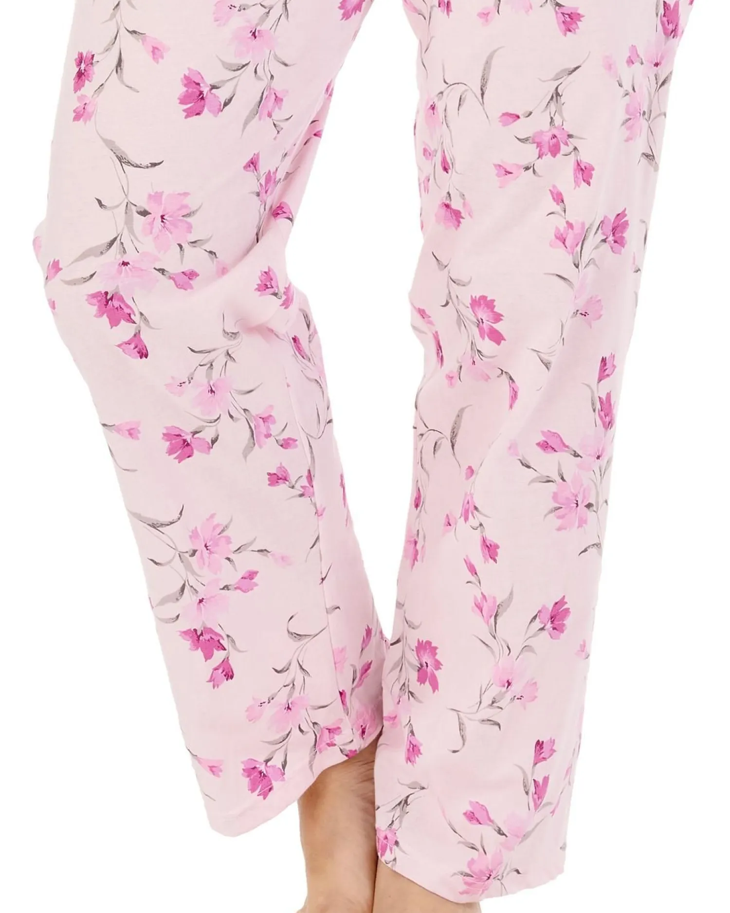 slenderella_long_sleeve_j_2.webp Slenderella Pyjamas | Long Sleeve Jersey Button Pyjamas - Pink