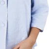 Slenderella Dressing Gowns | Mock Quilt Bed Jacket - Blue