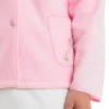 Slenderella Dressing Gowns | Polar Fleece Button Bed Jacket - Pink