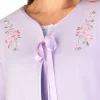 Slenderella Dressing Gowns | Polar Fleece Ribbon Tie Bed Jacket - Lilac