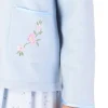 Slenderella Dressing Gowns | Polar Fleece Button Bed Jacket - Blue