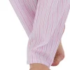 Slenderella Pyjamas | Seersucker Long Pyjamas - Pink