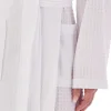 Slenderella Dressing Gowns | Shawl Collar Waffle Gown - White