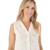 Slenderella Pyjamas | Star Print Long Button Pyjamas - Pink
