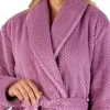 Slenderella Dressing Gowns | Waffle Fleece Wrap Dressing Gown - Heather