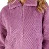 Slenderella Dressing Gowns | Waffle Fleece Zip Dressing Gown - Heather