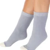 Slenderella Socks | Waffle Knit Bed Socks - Grey