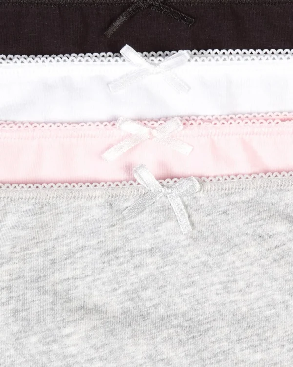 Slenderella Knickers | Slenders By 4 Pack Cotton Midi Brief - Assorted