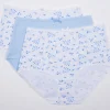 Slenderella Knickers | Slenders By 3 Pack Cotton Full Brief - Blue