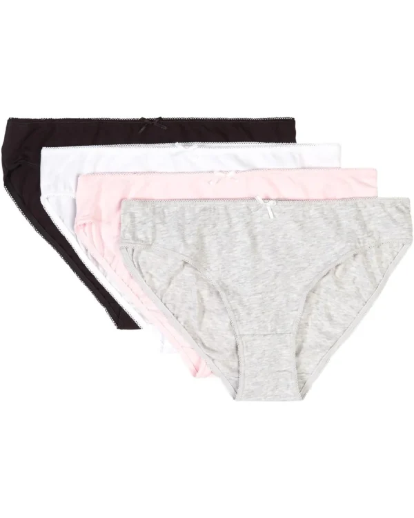 Slenderella Knickers | Slenders By 4 Pack Cotton Mini Brief - Assorted