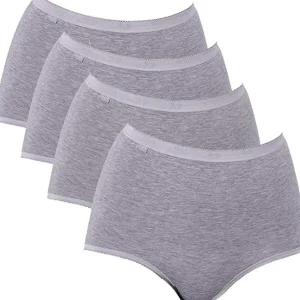 Sloggi Knickers | 4 Pack Basic+ Maxi Brief - Grey