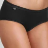 Sloggi Knickers | 4 Pack Basic+ Midi Brief - Black