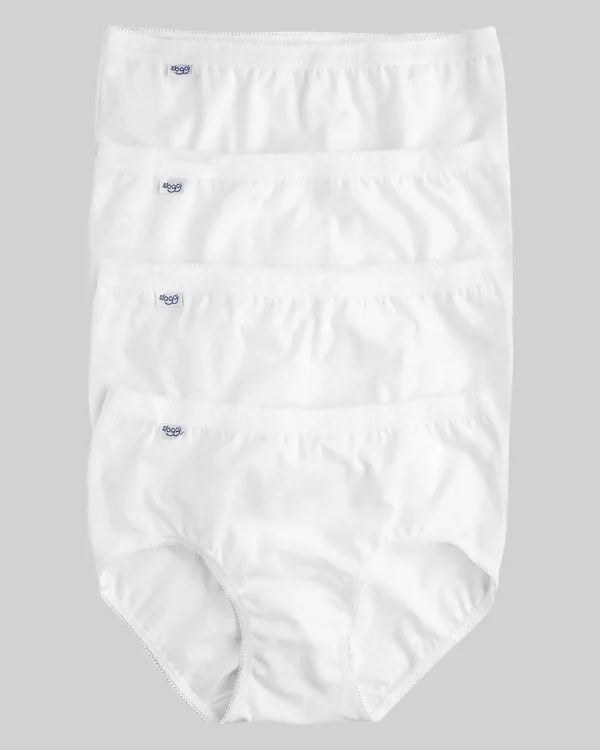 Sloggi Knickers | 4 Pack Basic+ Midi Brief - White