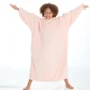 Kids Slumber Party Kids Oversized Blanket Poncho - Pale Pink