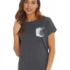 Slumber Party Pyjamas | Tie Dye Short Sleeve Pyjamas - Charcoal
