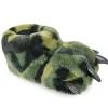 Kids SlumberzzZ Kids Green Camo Claw Slippers