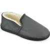 Men SlumberzzZ Memory Foam Full Back Slippers - Grey