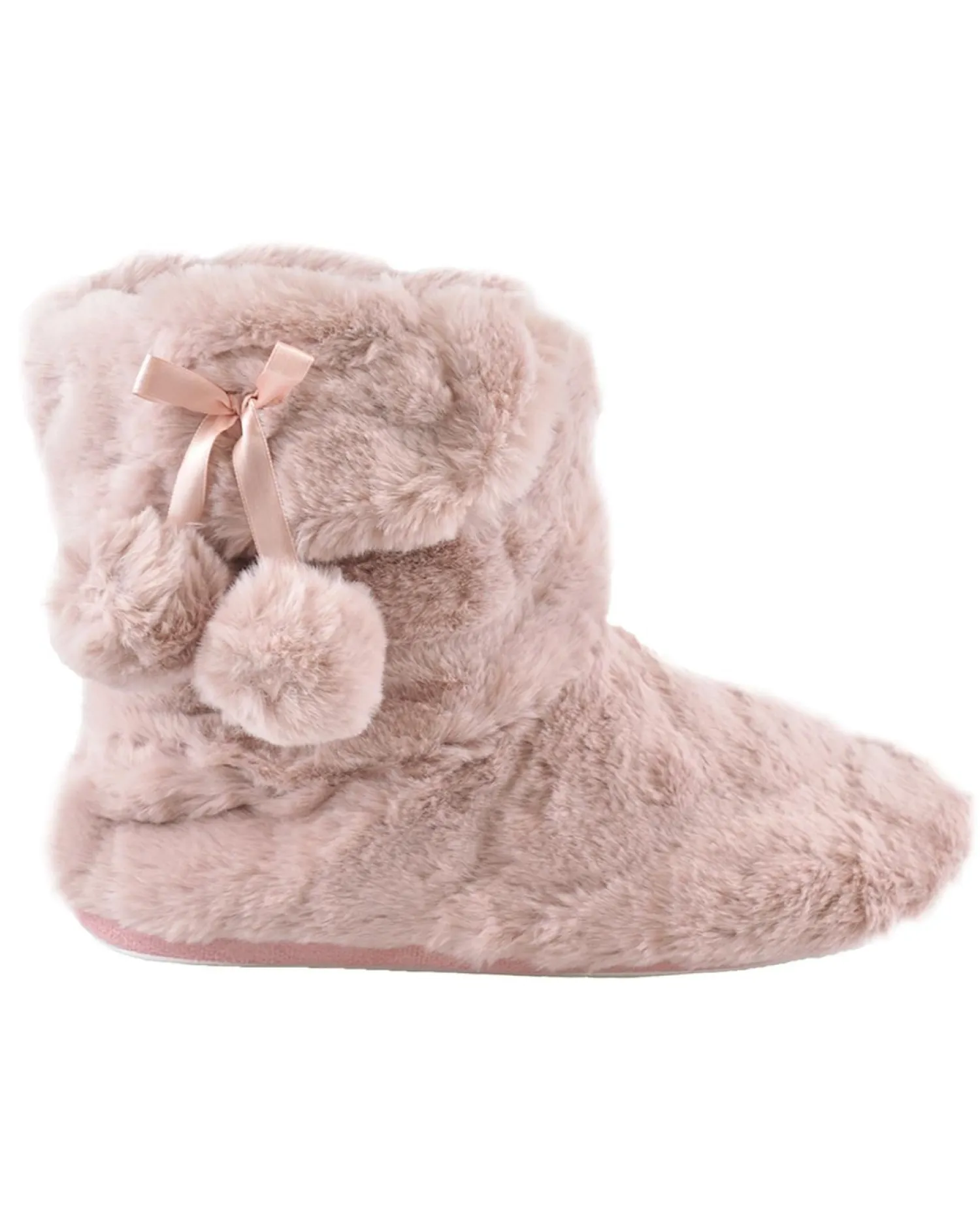 slumberzzz_plush_bootie_s_0.webp SlumberzzZ Slippers | Plush Bootie Slippers - Pink