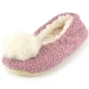 SlumberzzZ Slippers | Pom Pom Ballet Slippers - Pink