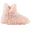 SlumberzzZ Slippers | Teddy Fleece Bootie Slippers - Pink