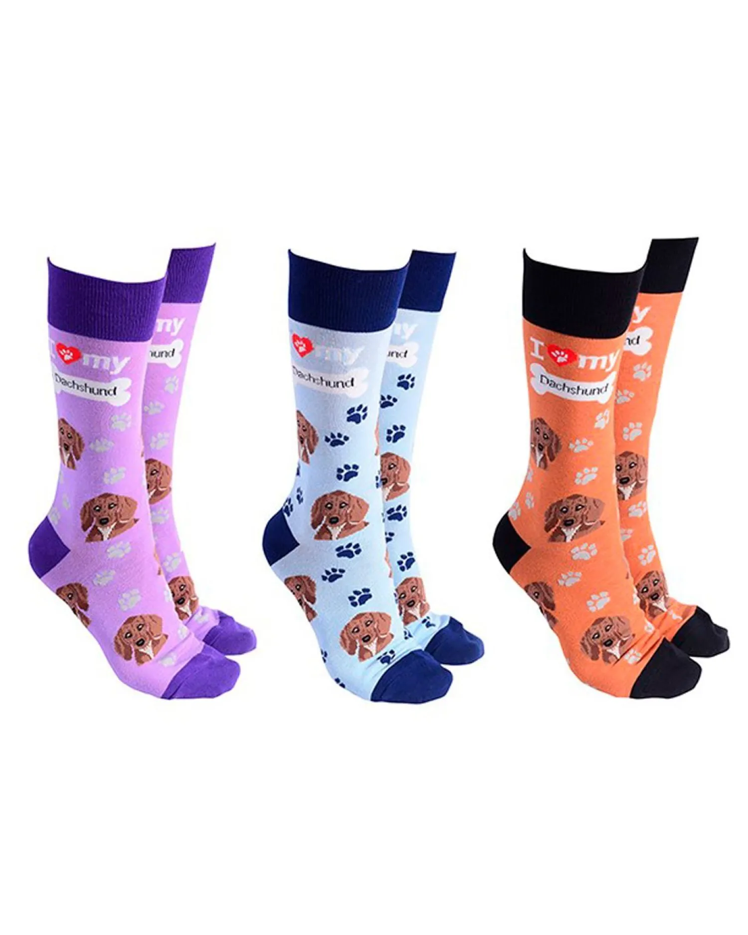 sock_society__pack_i_love_0-3.webp Men Sock Society 3 Pack I Love My Daschund Socks