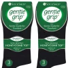 Men SockShop 6 Pairs Mens Gentle Grip Bamboo Socks - Black