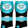Men SockShop 6 Pairs Mens Gentle Grip Diabetic Socks - Black