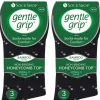 Men SockShop 6 Pairs Mens Gentle Grip Bamboo Socks - Black Pattern