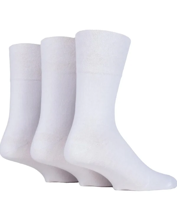 Men SockShop 6 Pairs Mens Gentle Grip Socks - White