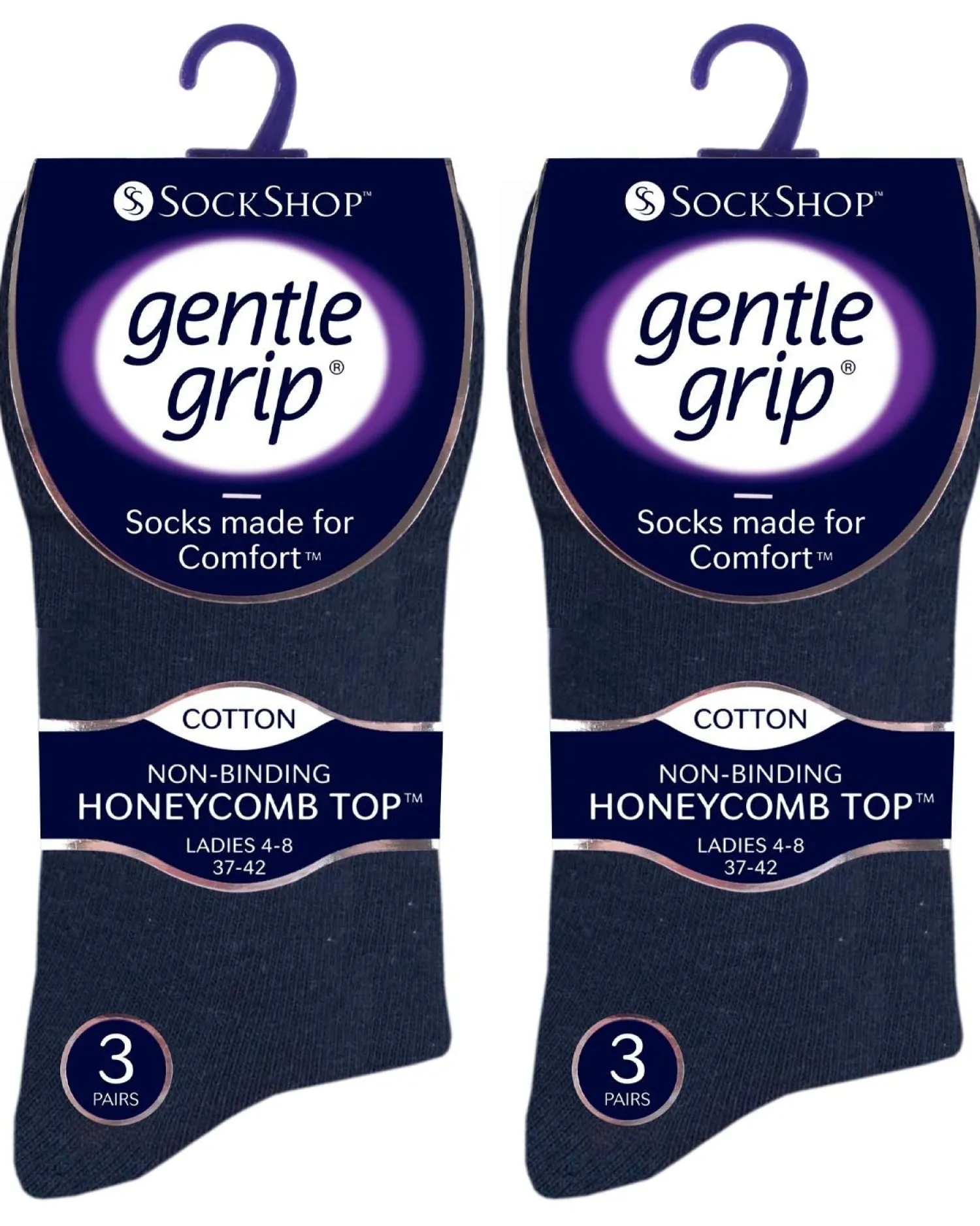 sockshop__pairs_womens_ge_0-5.webp SockShop Socks | 6 Pairs Womens Gentle Grip Socks - Navy