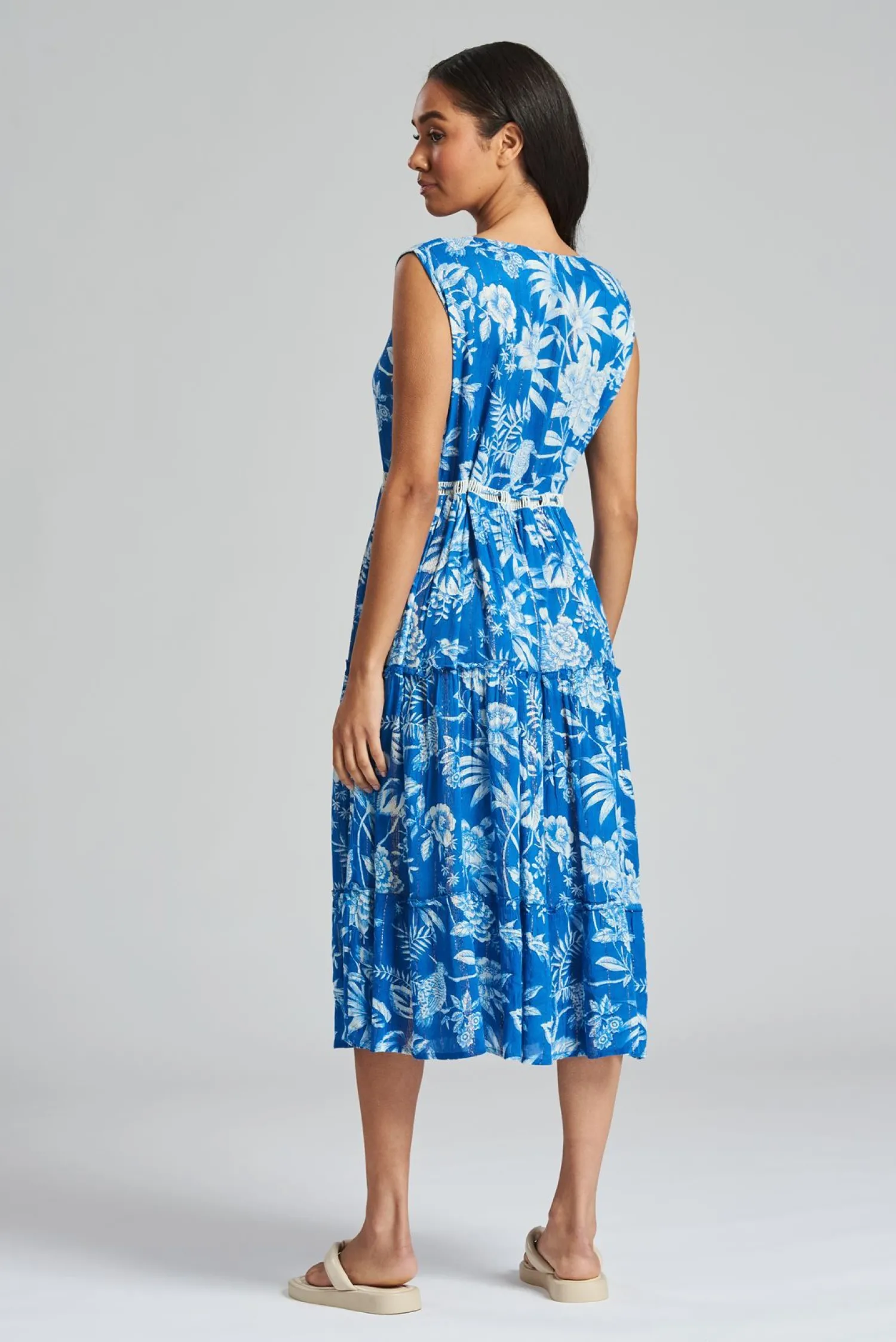 south_beach_floral_print__4.webp South Beach Dresses | Floral Print Midi Dress