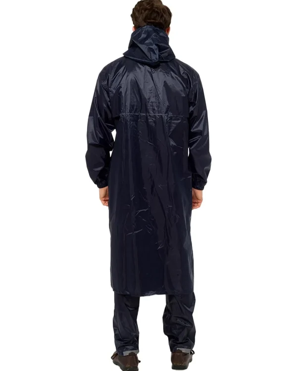 Men Storm Ridge Mens Long Waterproof Jacket - Navy