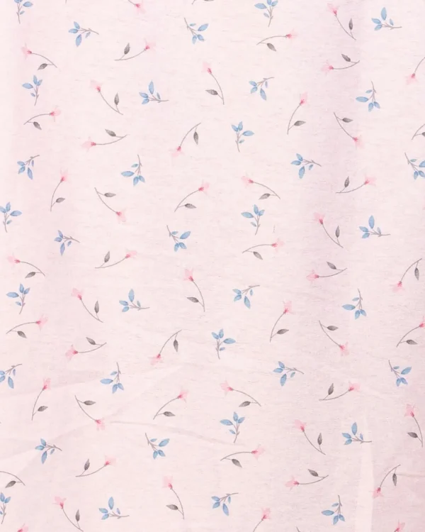 La Marquise Nighties | Sue Marks Floral Flannel Brushed Cotton Nightie - Pink