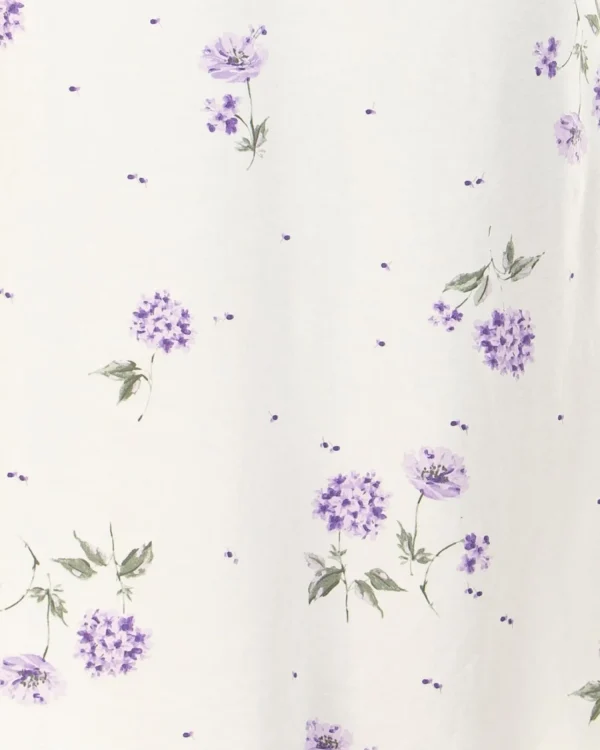 Sue Marks Pyjamas | Florence Floral Button Pyjamas - Lilac