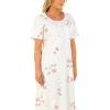 Sue Marks Nighties | Florence Short Sleeve Floral Nightie - Pink