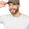 Men Tom Franks Baseball Cap With Folding Peak - Khaki