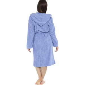 Tom Franks Dressing Gowns | Hooded Towelling Robe - Lilac