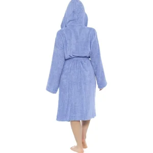 Tom Franks Dressing Gowns | Hooded Towelling Robe - Lilac