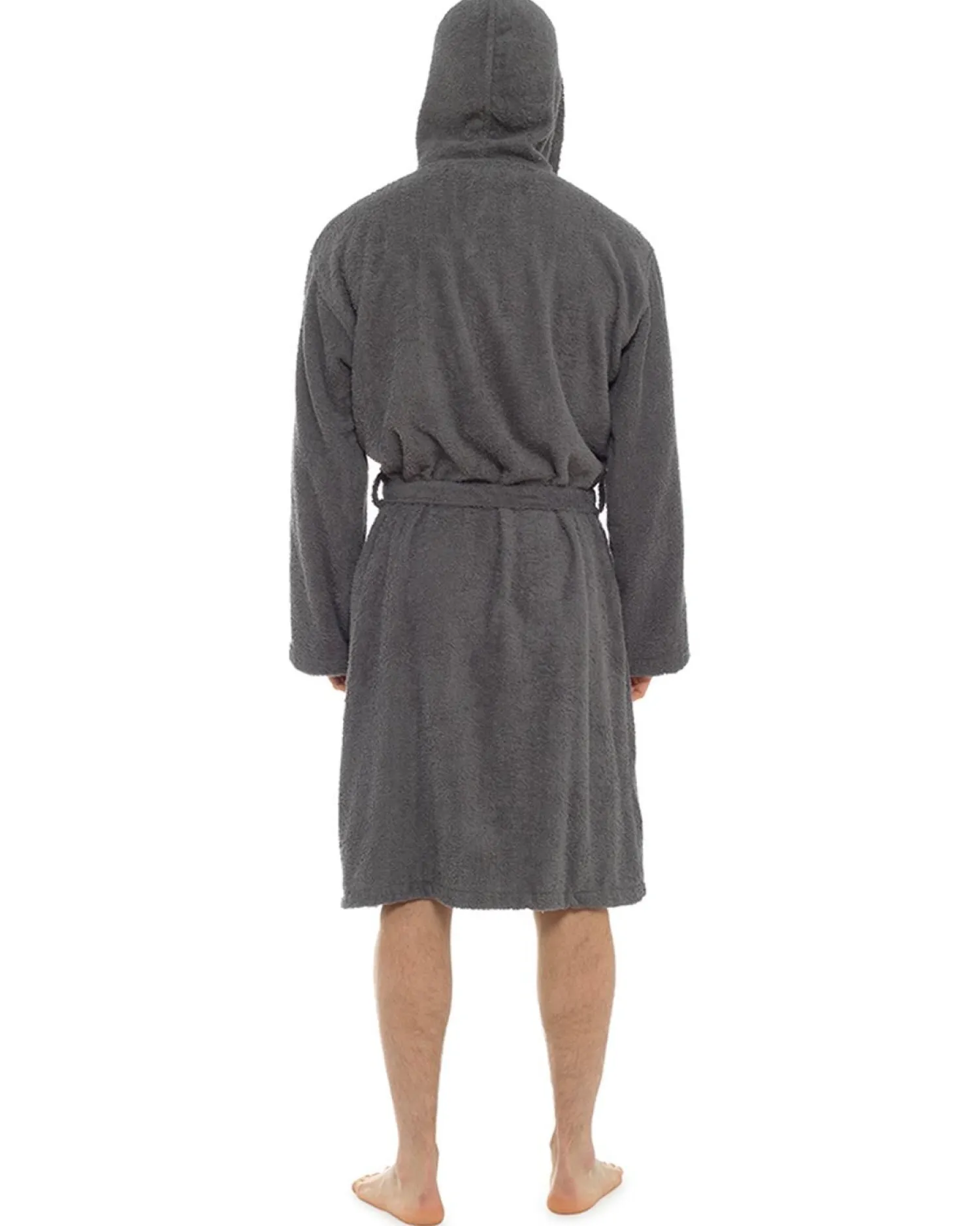 tom_franks_hooded_towelli_2-4.webp Men Tom Franks Hooded Towelling Dressing Gown - Grey