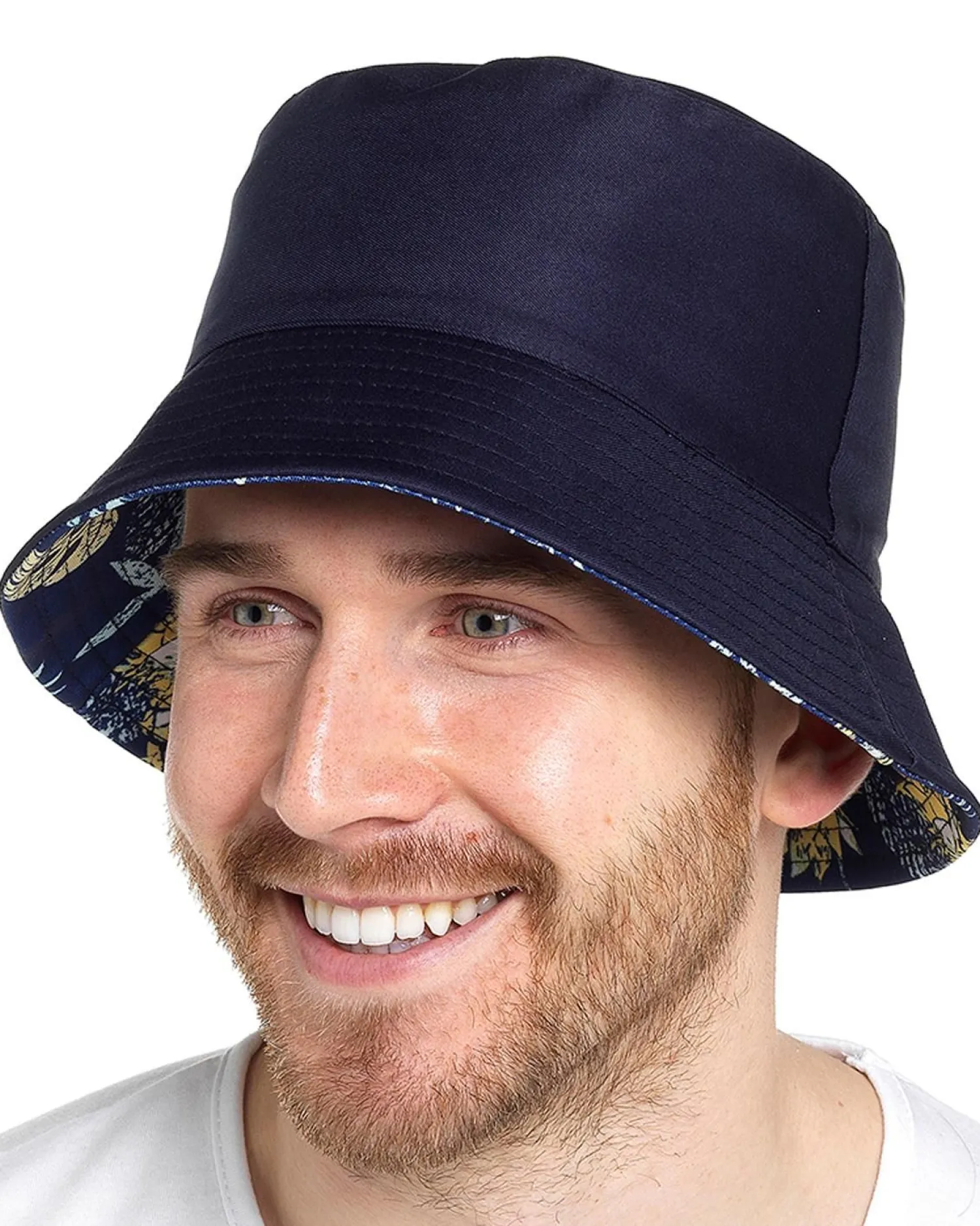 tom_franks_mens_reversibl_0.webp Men Tom Franks Mens Reversible Bucket Hat - Pineapple