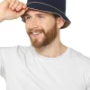 Men Tom Franks Reversible Cotton Bucket Hat - Navy/Beige