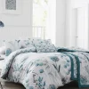 * Trends Inky Floral 200 Thread Count Duvet Set - Teal
