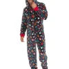 Men * Unisex Christmas Hooded Onesie - Navy