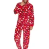 Men * Unisex Christmas Hooded Onesie - Red