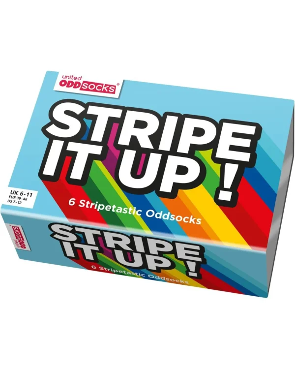 Men United Oddsocks Stripe It Up! Socks Gift Box